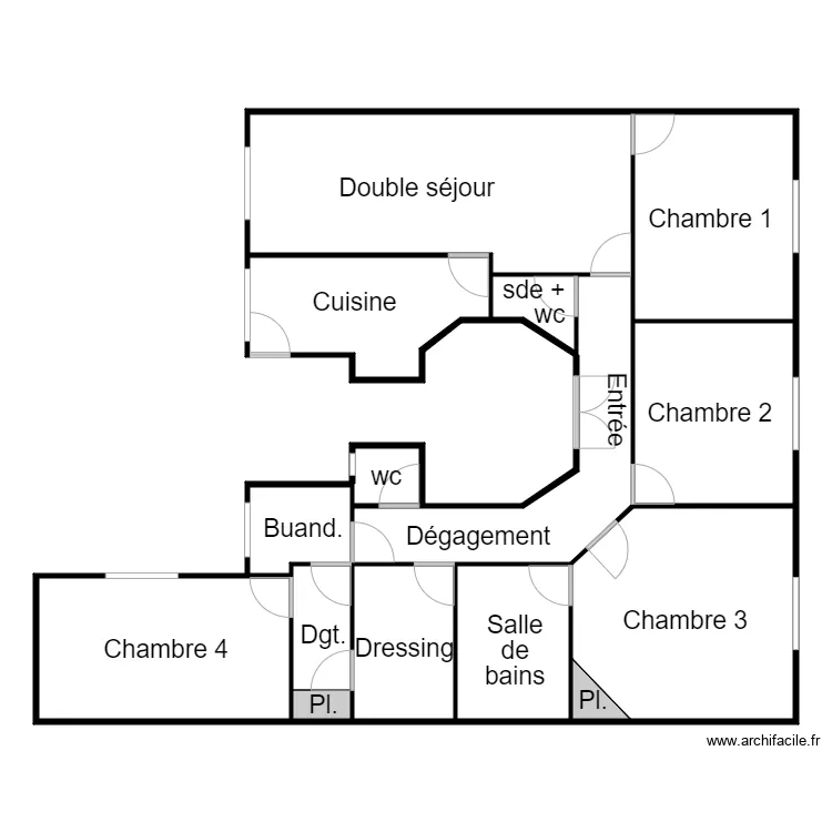 Plan CEZARD 1201. Plan de 