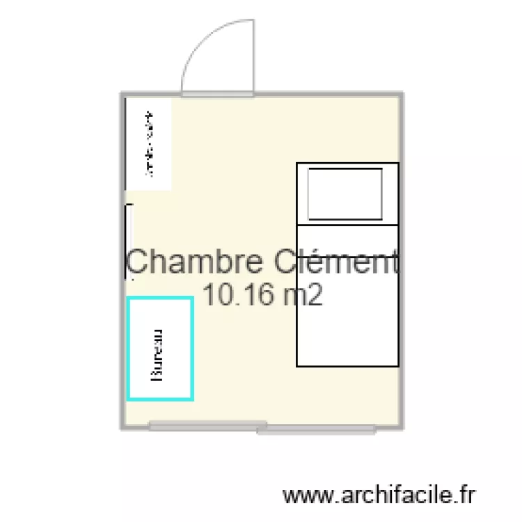 Chambre Clément. Plan de Chambre Clément. Plan de
