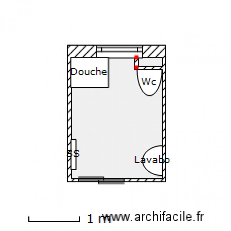salle de bain. Plan de 0 pièce et 0 m2