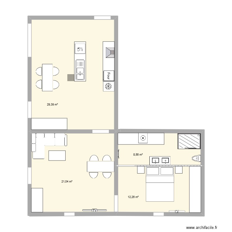 Appartement . Plan de 0 pièce et 0 m2
