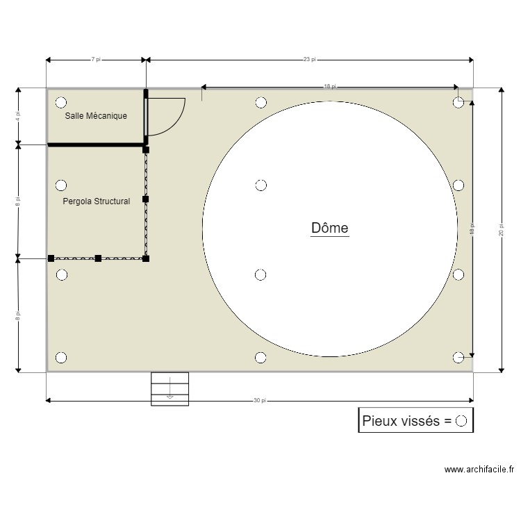 Plan de la plateforme. Plan de 0 pièce et 0 m2