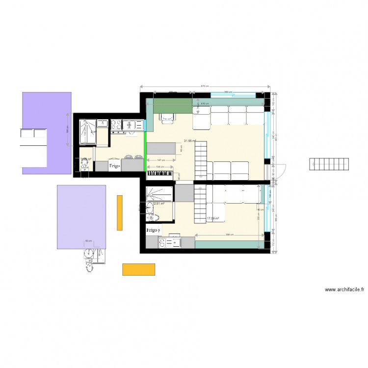 ideanocloisons2. Plan de 0 pièce et 0 m2