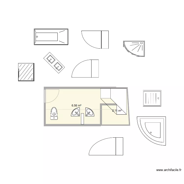 SDB haut villetrun 10. Plan de 