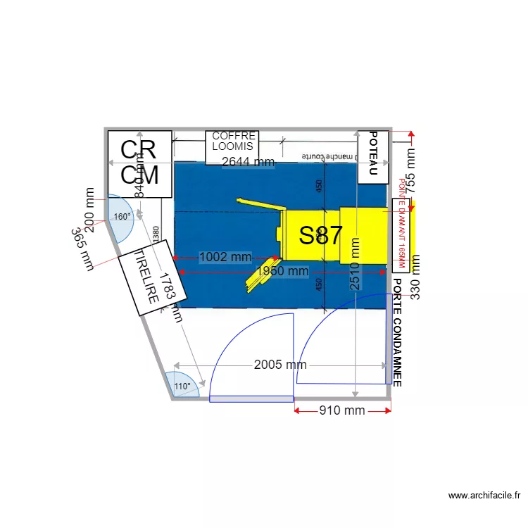 plan de masse PROJET FLORENSAC S87. Plan de 