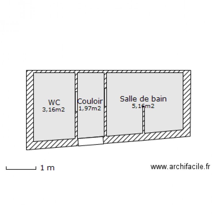 Salle de bain. Plan de 0 pièce et 0 m2