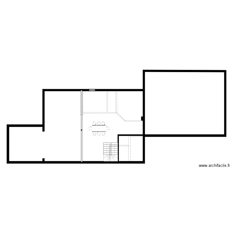 Roy étage vide. Plan de 0 pièce et 0 m2