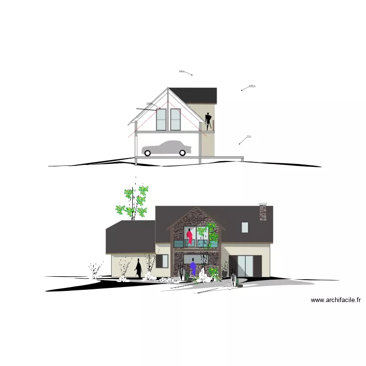 MAISON DE MONTAGNE 01. Plan de 