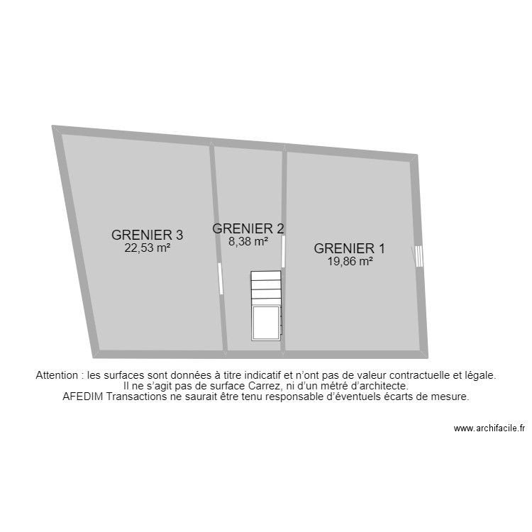 BI 13486 - . Plan de 17 pièces et 165 m2