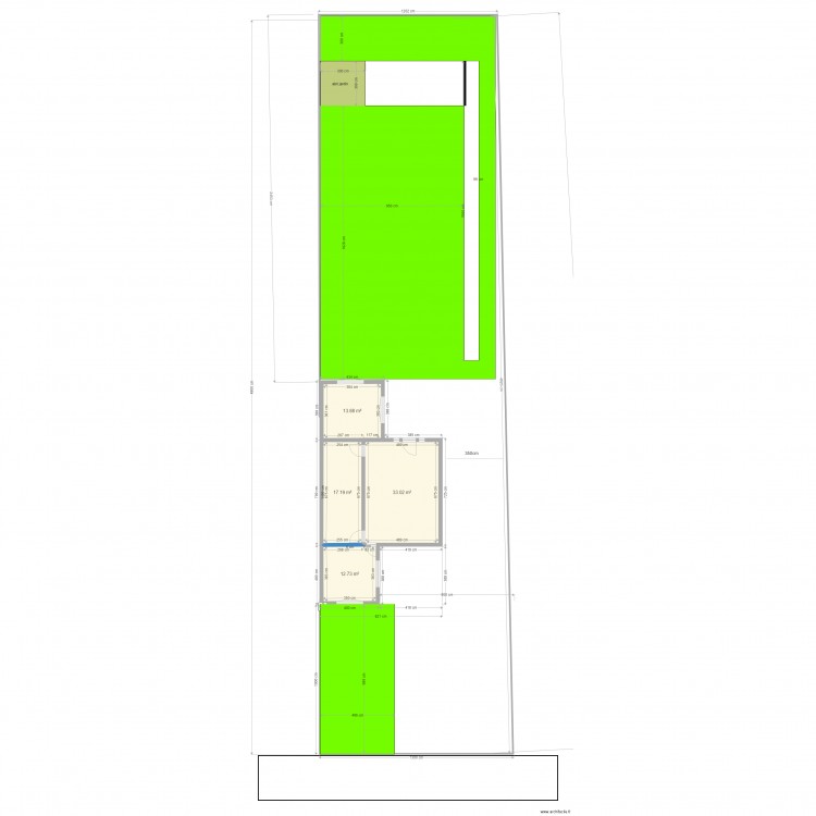 extention exi plan. Plan de 0 pièce et 0 m2
