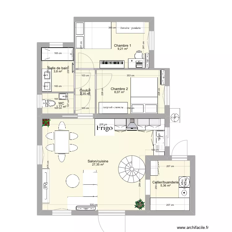 CHALET 90. Plan de 0 pièce et 0 m2