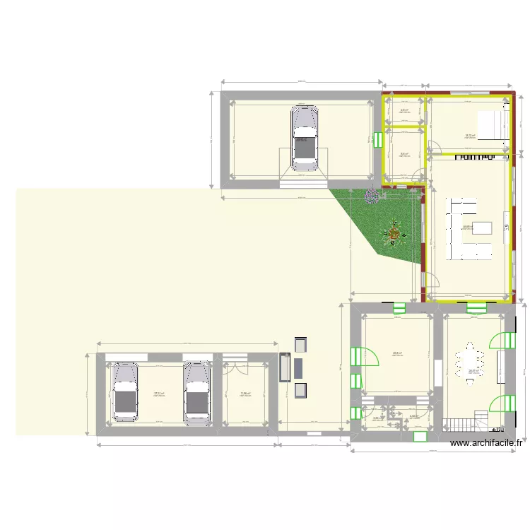 Maison V2. Plan de 