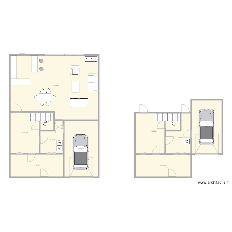 Maison Elleviou. Plan de 0 pièce et 0 m2