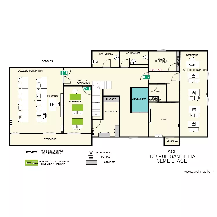 ACIF 3EME ETAGE DEFINITIF 3. Plan de 
