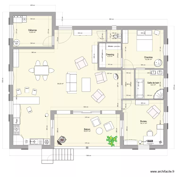 BERNADETTE 3. Plan de 