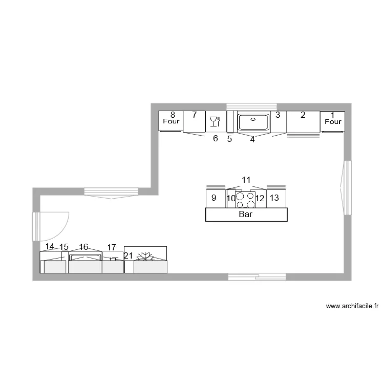 MAS des SANTONS. Plan de 