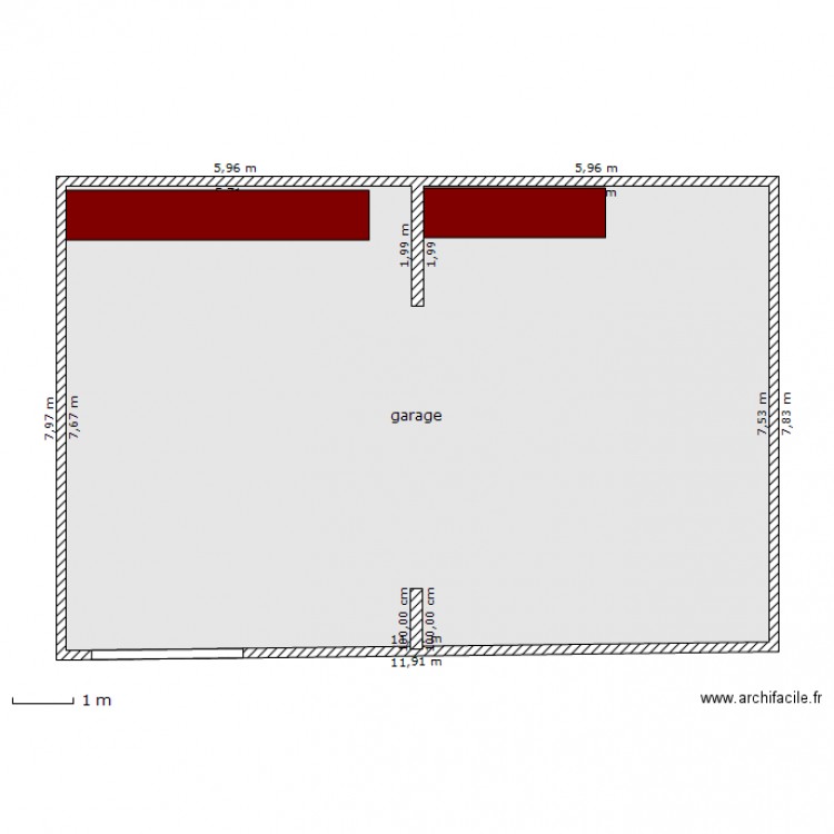 garage 8x12. Plan de 0 pièce et 0 m2