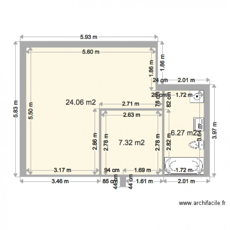 varu. Plan de 0 pièce et 0 m2