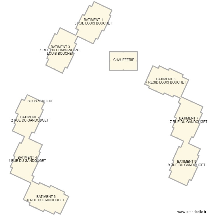 IRP LOUIS BOUCHET ELANCOURT. Plan de 4 pièces et 2741 m2