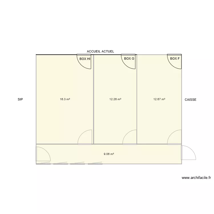 CAISSE TIRLET. Plan de 