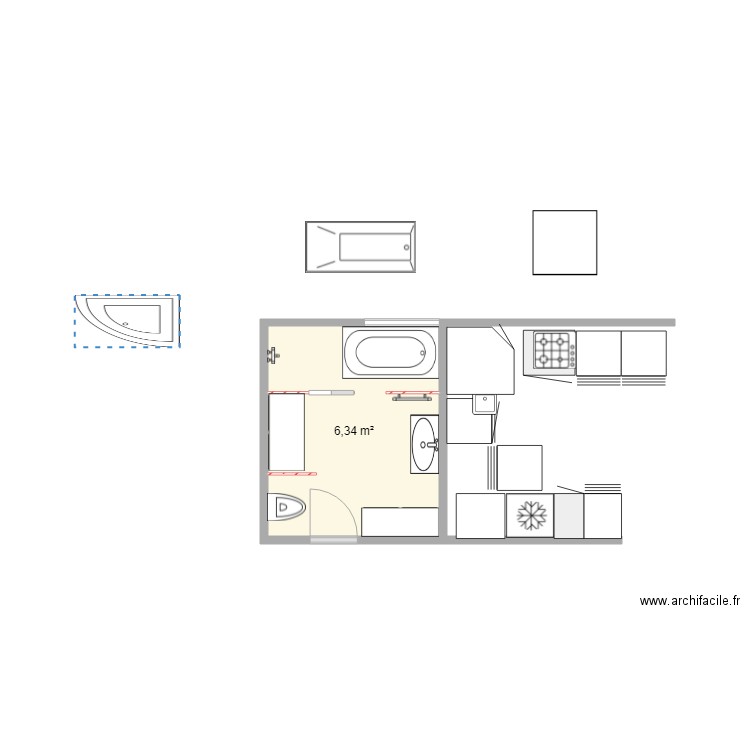 SDB 8 19. Plan de 0 pièce et 0 m2