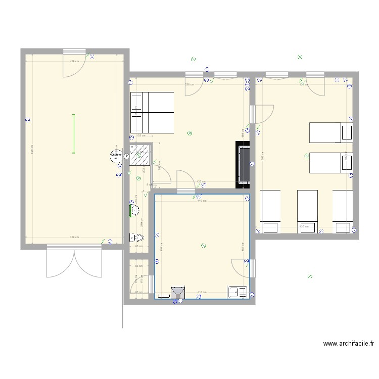 Gite. Plan de 0 pièce et 0 m2