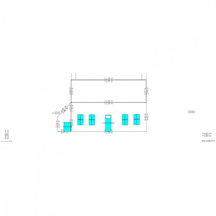 DP4 FACADE ET TOITURE SANS VELUX. Plan de 0 pièce et 0 m2