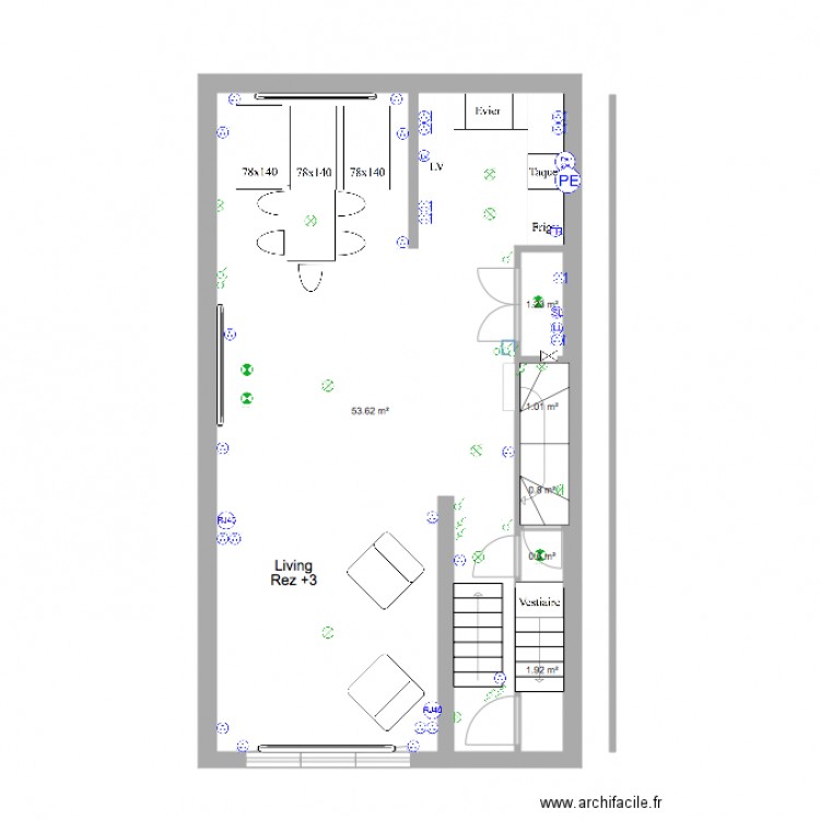 Marie José Rez3 Newsans terrasse élec. Plan de 0 pièce et 0 m2