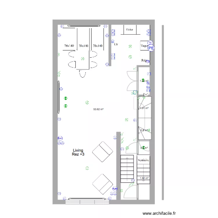 Marie Jos&eacute; Rez3 Newsans terrasse &eacute;lec. Plan de 0 pièce et 0 m2