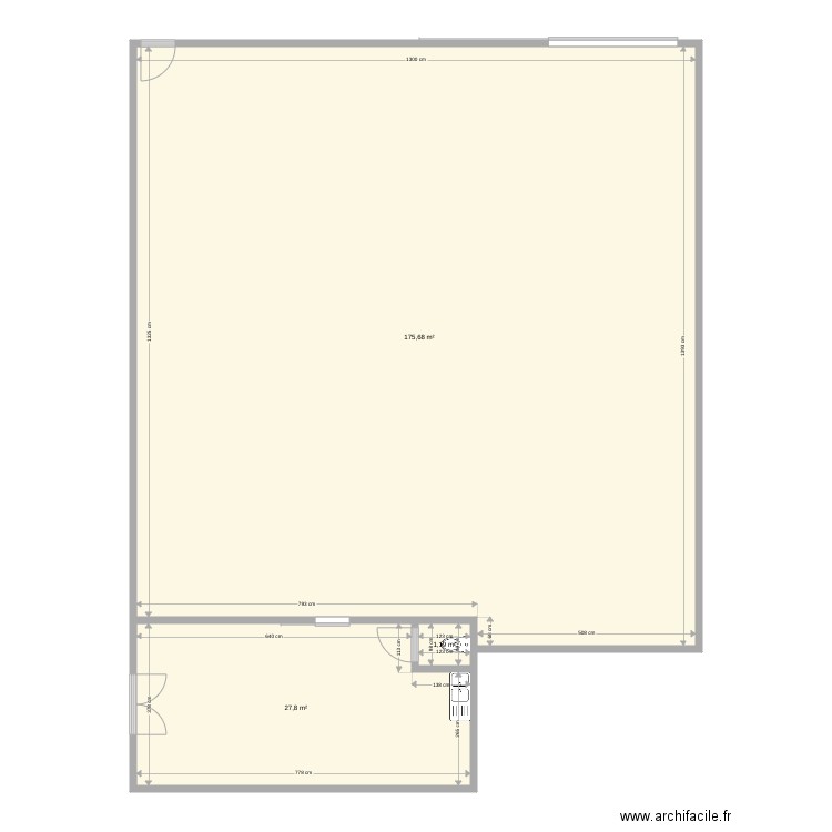 local gary. Plan de 0 pièce et 0 m2