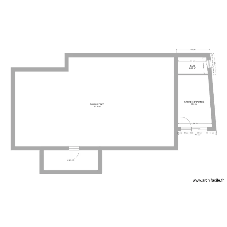Maison2. Plan de 