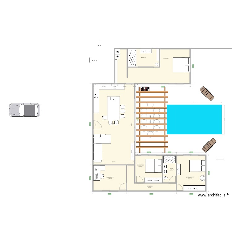 VILLA FERRAND. Plan de 0 pièce et 0 m2