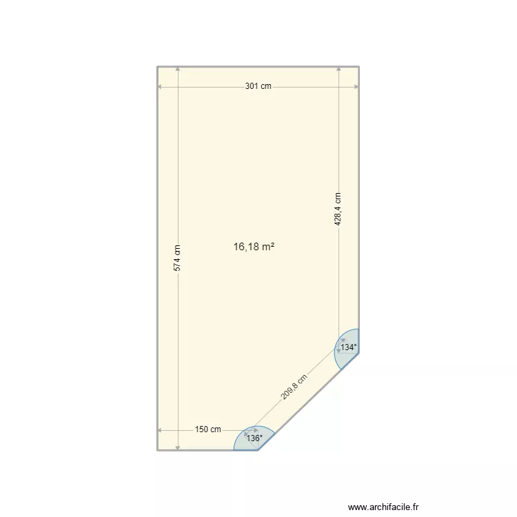 Espace V&eacute;randa. Plan de 