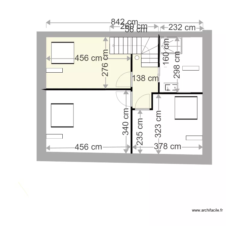 Plan remise  1 er etage  V9. Plan de 