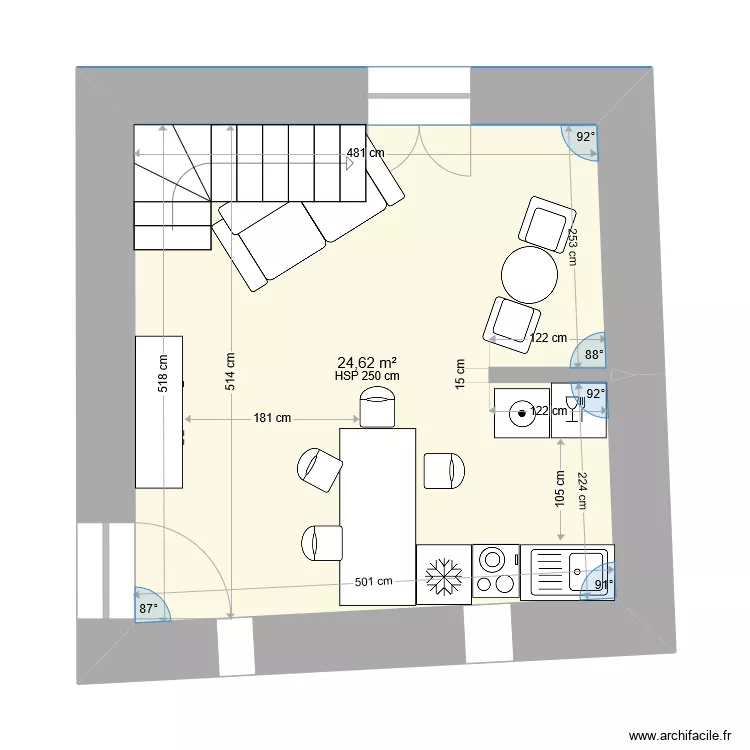 Bergerie ET0.5 fini. Plan de 