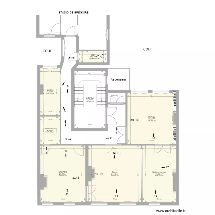Plan appartement  photo. Plan de 