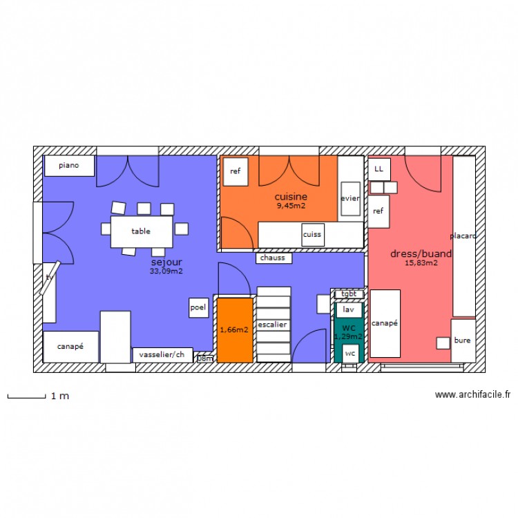 rez de chaussé. Plan de 0 pièce et 0 m2