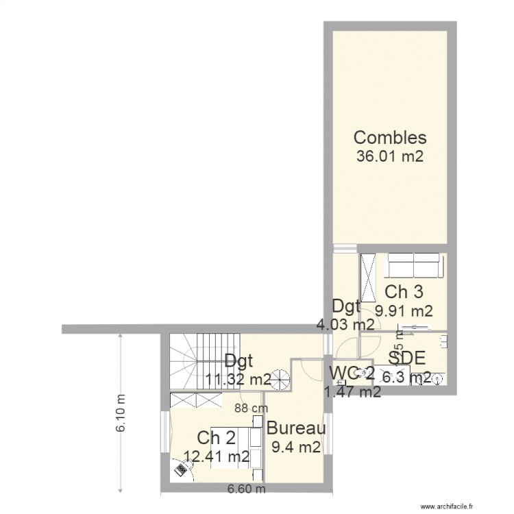 PROJET MOD PROP BLANC NORD II. Plan de 0 pièce et 0 m2