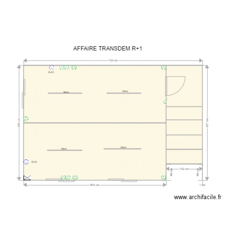 TRANSDEM ETAGE . Plan de 0 pièce et 0 m2