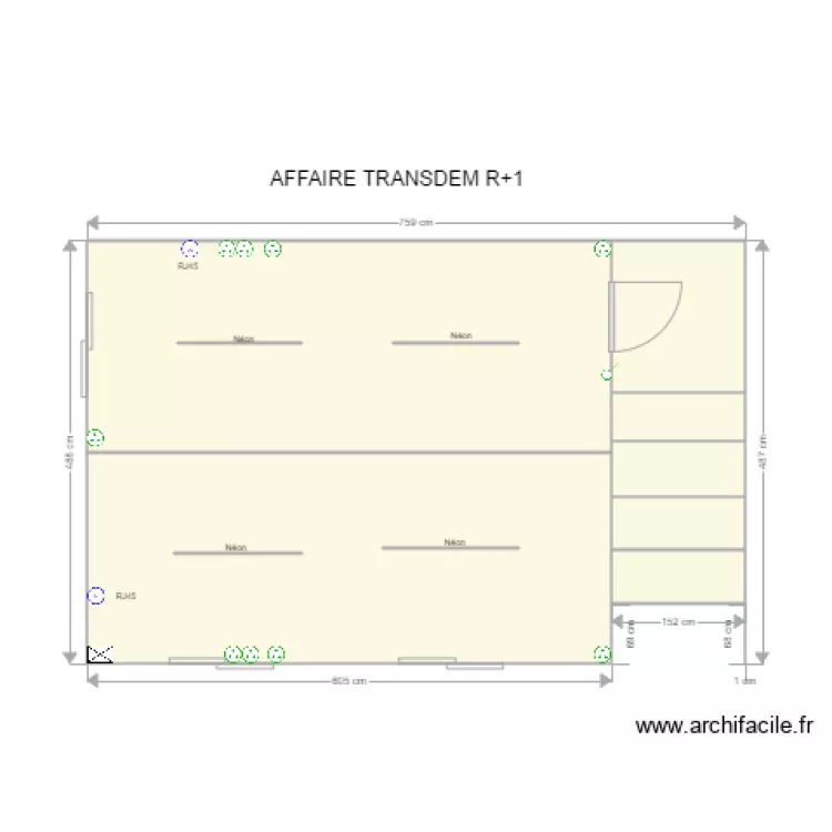 TRANSDEM ETAGE . Plan de 