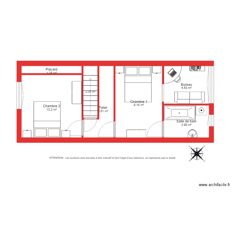 BI 1861 1er étage  . Plan de 0 pièce et 0 m2