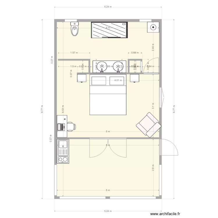 SUITE. Plan de 