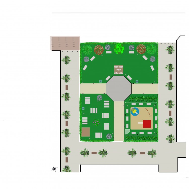 planprojetesquare Louvois. Plan de 0 pièce et 0 m2