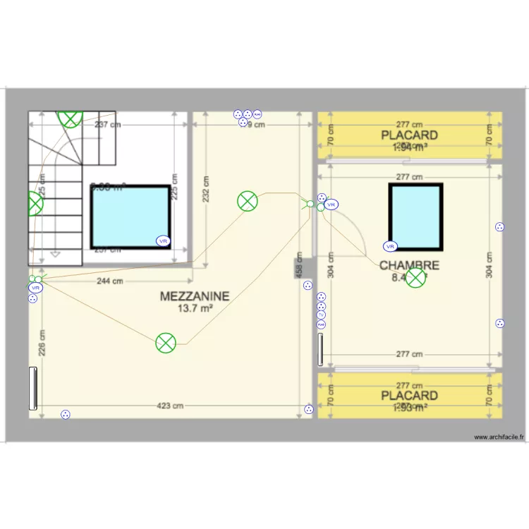 chantier libourne LA CABANE MODIFIER. Plan de 