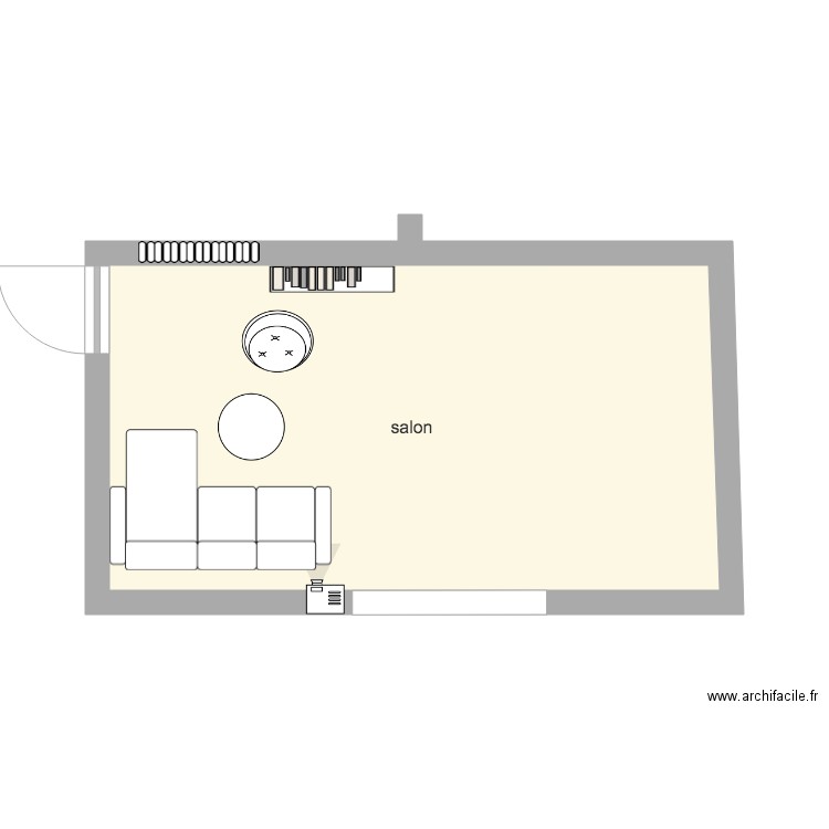 salon. Plan de 0 pièce et 0 m2