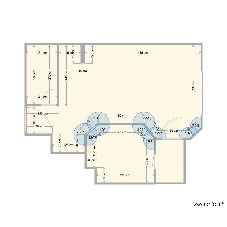 CLIGNANCOURT. Plan de 4 pièces et 31 m2