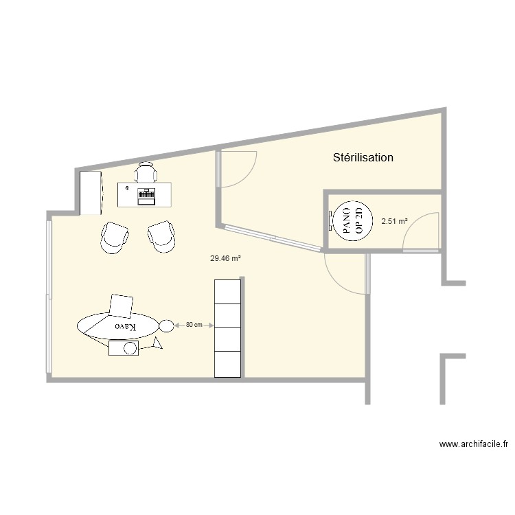 PROJET DR CONNEAU 20072. Plan de 0 pièce et 0 m2