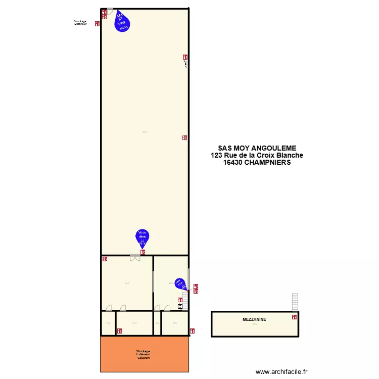 Plan SAS Moy Angoul&ecirc;me. Plan de 