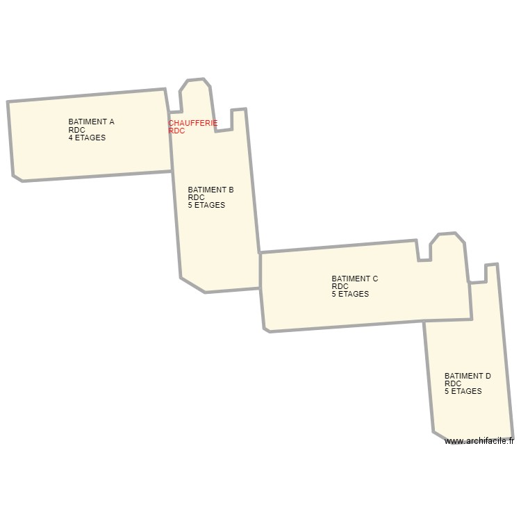 ADEF VIRY CHATILLON. Plan de 3 pièces et 873 m2