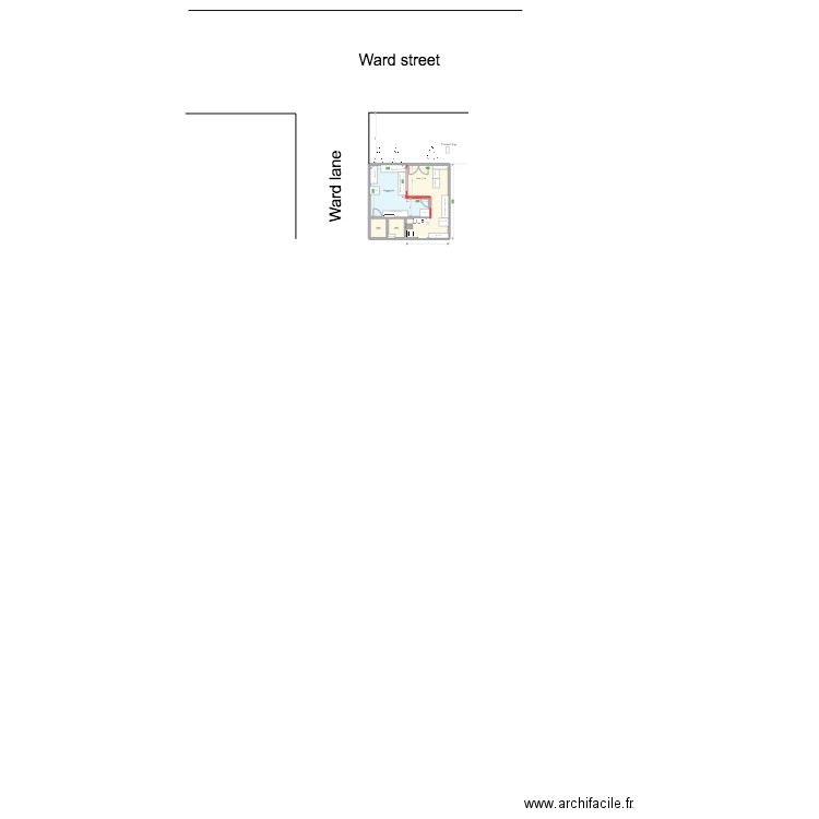 1 Ward st 3. Plan de 4 pièces et 50 m2