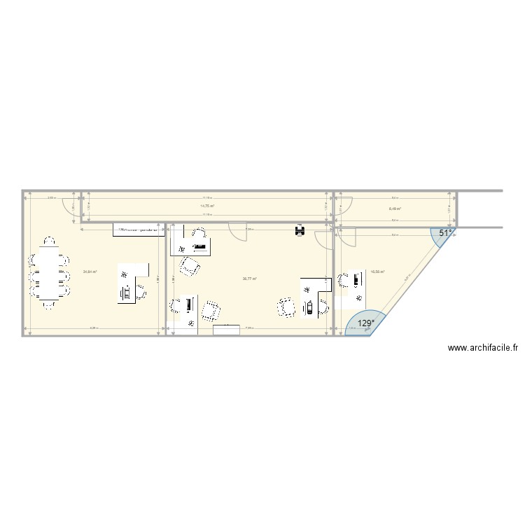bureau sps sans modif meuble. Plan de 0 pièce et 0 m2